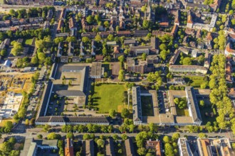 Aerial photograph, Münster Administrative Court, Bundeswehr property on