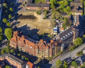Aerial view, Westfälische Wilhelms-Universität Münster, Examination Office of the Faculty of