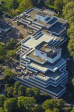 Aerial view, LBS Westdeutsche Landesbausparkasse, Münster, Münsterland, North Rhine-Westphalia,