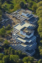 Aerial view, LBS Westdeutsche Landesbausparkasse, Münster, Münsterland, North Rhine-Westphalia,