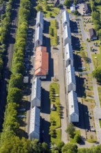 Aerial view, Speicherstadt Münster, An den Speichern, office and communication centre,