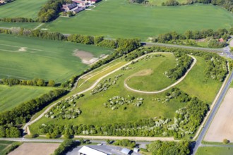 Aerial photograph, central landfill II, Abfallwirtschaftsbetriebe Münster, Münster, Münsterland,