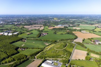 Aerial photograph, central landfill II, Abfallwirtschaftsbetriebe Münster, Münster, Münsterland,