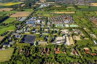 Aerial view, Oxford Quarter, Oxford Barracks, Freiherr-vom-Stein-Gymnasium Münster, job centre,