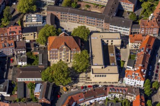 Aerial photo, Überwasserschule, Katthagen 7, Münster, Münsterland, North Rhine-Westphalia, Germany,