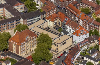 Aerial photo, Überwasserschule, Katthagen 7, Münster, Münsterland, North Rhine-Westphalia, Germany,