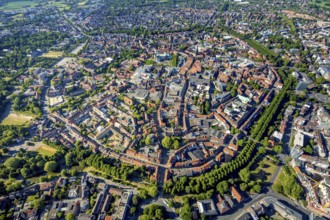 Aerial view, Old Town, Promenadenring, St Paul's Cathedral, Cathedral SquarePaulus-Dom, Domplatz,