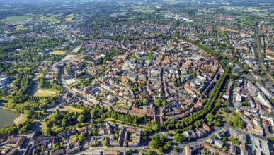 Aerial view, Old Town, Promenadenring, St Paul's Cathedral, Cathedral SquarePaulus-Dom, Domplatz,