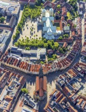Aerial view, Old Town, St Paul's CathedralSt Paul's Cathedral, Cathedral Square, Catholic St.