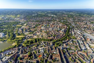 Aerial view, Old Town, Promenadenring, St Paul's Cathedral, Cathedral SquarePaulus-Dom, Domplatz,