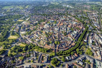 Aerial view, Old Town, Promenadenring, St Paul's Cathedral, Cathedral SquarePaulus-Dom, Domplatz,