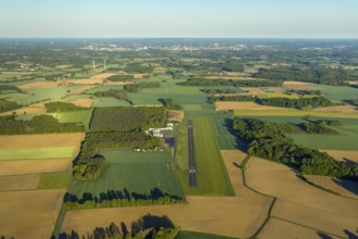 Aerial photo, Münster-Telgte airfield, Telgte, Warendorf district, Münsterland, North