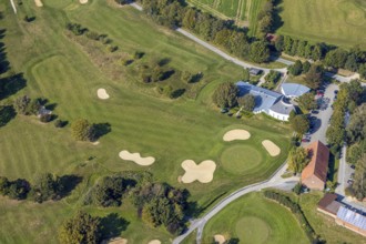 Aerial view, golf course, Golfclub Stahlberg im Lippetal e.V., Ebbeckeweg, Lippborg, Lippetal,