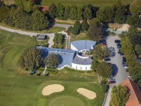 Aerial view, golf course, Golfclub Stahlberg im Lippetal e.V., Ebbeckeweg, Lippborg, Lippetal,