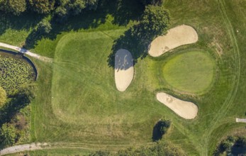 Aerial view, golf course, Golfclub Stahlberg im Lippetal e.V., Ebbeckeweg, Lippborg, Lippetal,