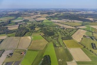 Aerial view, golf course, Golfclub Stahlberg im Lippetal e.V., Ebbeckeweg, Lippborg, Lippetal,