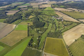 Aerial view, golf course, Golfclub Stahlberg im Lippetal e.V., Ebbeckeweg, Lippborg, Lippetal,