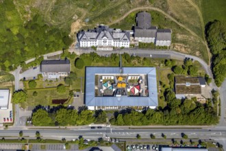 Aerial view, Caritas retirement home and nursing home St. Franziskus-Haus, Trockenbrück,