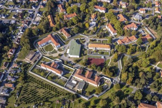 Aerial view, LWL Centre for Forensic Psychiatry Lippstadt, Eickelborn, Lippstadt, Soest district,