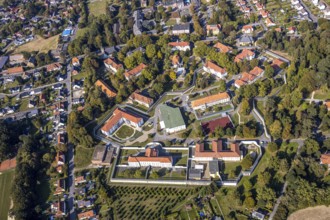 Aerial view, LWL Centre for Forensic Psychiatry Lippstadt, Eickelborn, Lippstadt, Soest district,