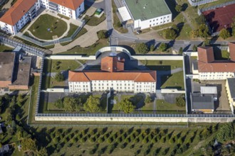Aerial view, LWL Centre for Forensic Psychiatry Lippstadt, Eickelborn, Lippstadt, Soest district,