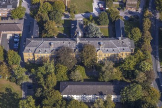 Aerial view, LWL Centre for Forensic Psychiatry Lippstadt, House 36, House 37, Eickelborn,
