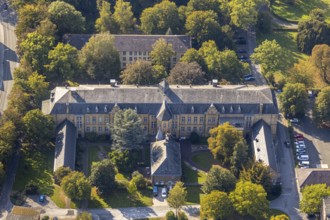 Aerial view, LWL Centre for Forensic Psychiatry Lippstadt, House 36, House 37, Eickelborn,
