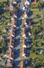 Aerial view, Ebertstraße housing estate, Lippstadt, Soest district, North Rhine-Westphalia,