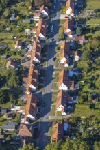 Aerial view, Ebertstraße housing estate, Lippstadt, Soest district, North Rhine-Westphalia,