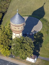 Aerial view, water tower Lippstadt, Lippstadt, district Soest, North Rhine-Westphalia, Germany,