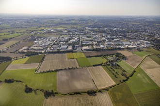 Aerial view, commercial area Am Wasserturm, Bökenförder Straße, Lippstadt, district of Soest, North