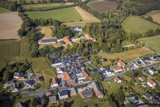 Aerial photograph, Herringhausen Castle, Herringhausen, Lippstadt, Soest district, North