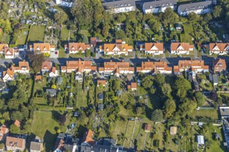 Aerial view, Ebertstraße housing estate, Lippstadt, Soest district, North Rhine-Westphalia,