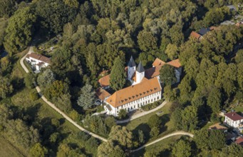 Aerial view, Stift Cappel-Berufskolleg, Cappel, Lippstadt, Kreis Soest, North Rhine-Westphalia,