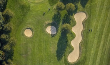 Aerial view, golf course, GolfClub Lippstadt, Lippstadt, Kreis Soest, North Rhine-Westphalia,