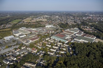 Aerial view, Beckumer Straße industrial estate, thyssenkrupp rothe erde Germany, Hella GmbH,