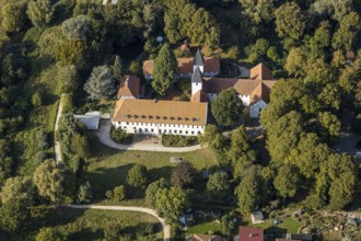 Aerial view, Stift Cappel-Berufskolleg, Cappel, Lippstadt, Kreis Soest, North Rhine-Westphalia,