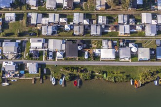Aerial photo, camping site Margaretensee, Lippstadt, district Soest, North Rhine-Westphalia,