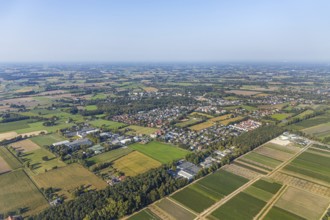 Aerial view, local view Bad Waldliesborn, Lippstadt, district Soest, North Rhine-Westphalia,