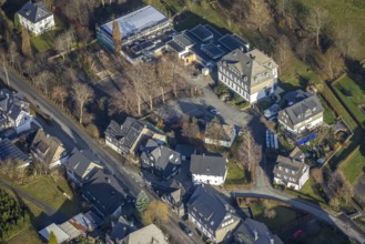 Aerial view, construction site, Gemeinschaftsgrundschule Bödefeld, Mutter-Teresa-Platz, Bödefeld,