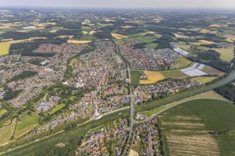 Aerial view, aerial view Senden, Dortmund-Ems-Canal, Senden, Münsterland, North Rhine-Westphalia,