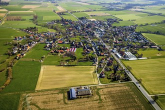 Aerial view, view of Ostönnen, Soest, Soester Börde, North Rhine-Westphalia, Germany, DE, Europe,