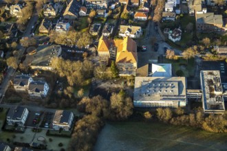 Aerial photo, Märkisches Gymnasium Schwelm, Präsidentenstraße, Schwelm, Ruhr area, North