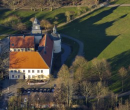 Aerial view, Schloss Martfeld, Schwelm, Ruhr area, North Rhine-Westphalia, Germany, castle, DE,