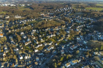 Aerial view, city centre view, old town, residential area, Schwelm, Ruhr area, North