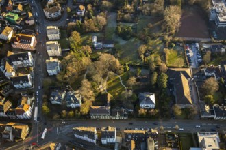 Aerial view, park and green area Hauptstraße Ehrenberger Straße, Schwelm, Ruhr area, North