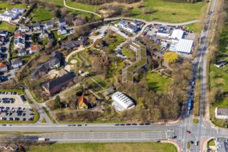Aerial photo, Waldorf School Soest Hugo Kükelhaus School, Waldorf Kindergarten Soest, Bau-und
