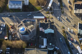 Aerial view, Mosque Deutsch-Türkischer-Verein, Hattinger Straße, Eisenwerkstraße, Schwelm, Ruhr