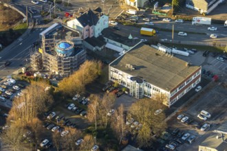 Aerial view, mosque Deutsch-Türkischer-Verein, Hattinger Straße, REHCURA GmbH Zeitarbeitsagentur,