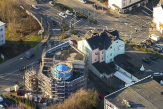 Aerial view, Mosque Deutsch-Türkischer-Verein, Hattinger Straße, Eisenwerkstraße, Schwelm, Ruhr